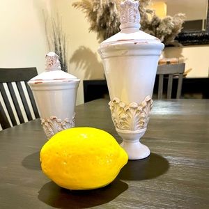 Lemon Kitchen Decor Similar to Rae Dunn.